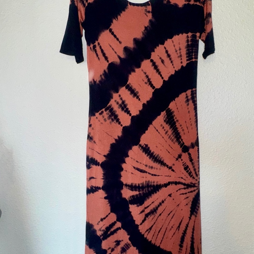 Maeve by anthropology Blue and mauve color Casual Midi‎ Dress